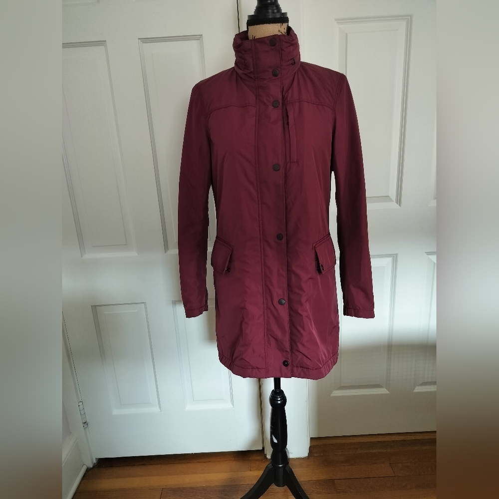 Victorinox Quilted Jacket Women's Zipper Up And Snap Front Size S